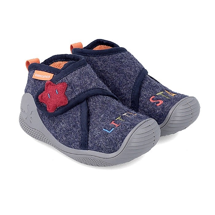 Pantofiori de interior copii baieti din textil Biomecanics, Albastru - 231289-A [2]