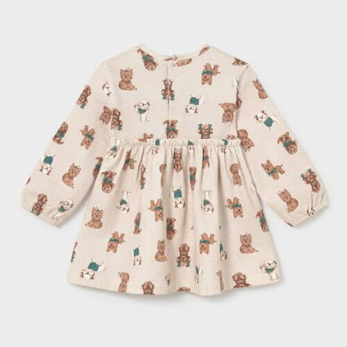 Rochie cu fundă fetițe Mayoral, Bej - 2938-011 [2]