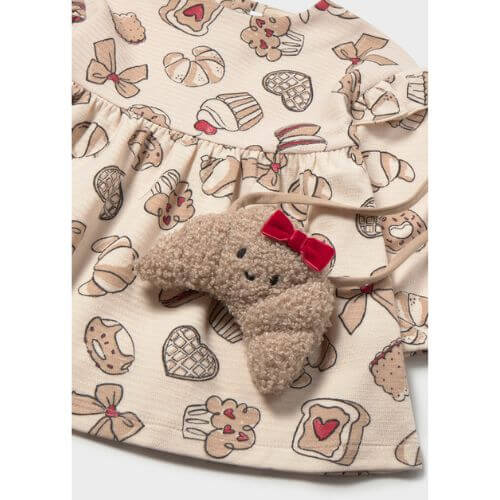Rochie cu imprimeu și geantă fete Mayoral, Crem - 2936-090 [3]
