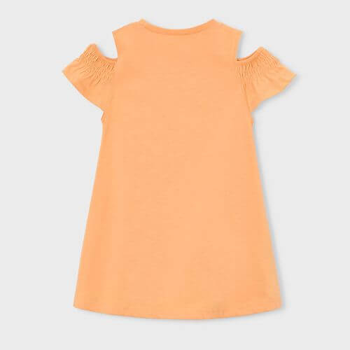 Rochie din bumbac si gentuta pentru fete Mayoral, Pumpkin - 3941-10 [6]