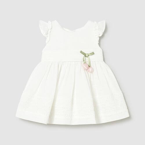 Rochie din bumbac Mayoral, Alb - 1907-042 [3]