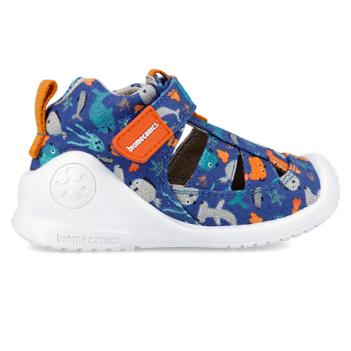 Sandale copii baieti din canvas Biomecanics, Albastru - 242185-A [4]