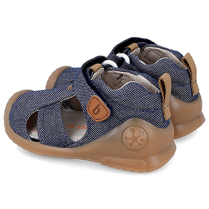 Sandale copii baieti din canvas Biomecanics, Albastru - 242188-A [4]