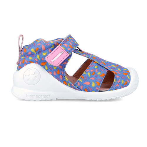Sandale copii fete din canvas Biomecanics, Albastru - 242190-B [4]
