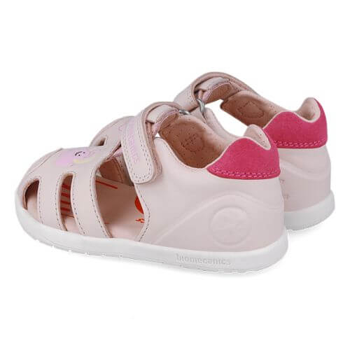 Sandale copii fete calapod lat din piele Biomecanics, Roz - 252166-C779 [5]
