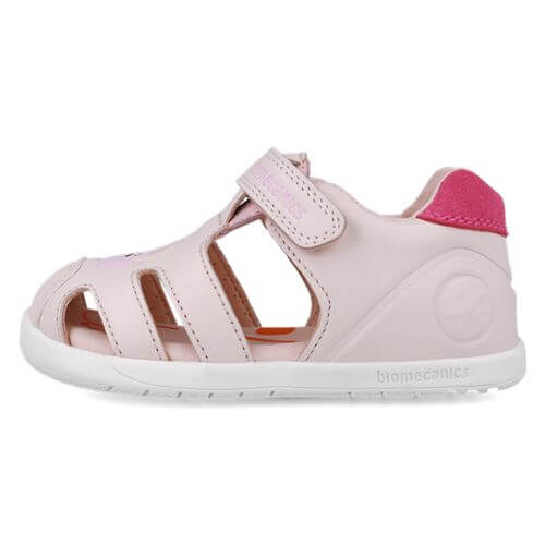 Sandale copii fete calapod lat din piele Biomecanics, Roz - 252166-C779 [6]