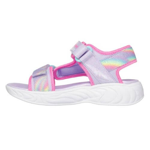 Sandale copii fete cu LED din material sintetic Skechers, Lavanda - 303107-LVMT [3]