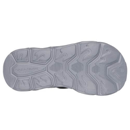 Sandale copii baieti cu LED din textil Skechers, Verde - 400613-BKLM [6]