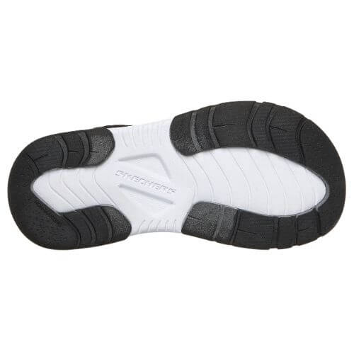 Sandale copii baieti din material textil Skechers, Negru - 407013-BKRD [6]