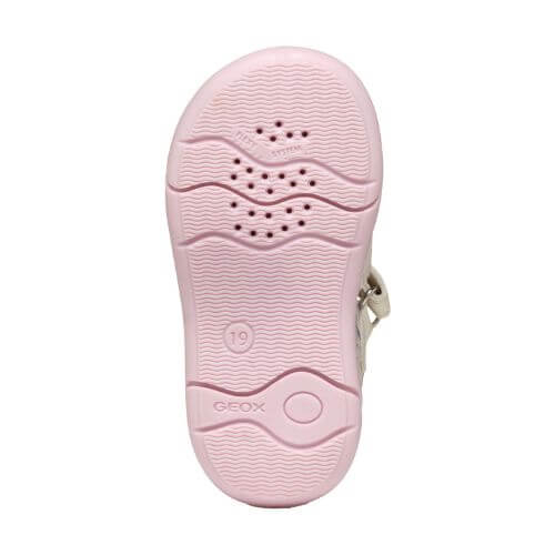 Sandale copii fete din material sintetic Geox, Crem - B556FB_000BC_C0175 [10]