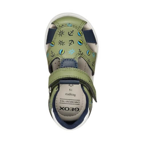 Sandale copii baieti din material sintetic Geox, Verde - B556EC_05404_CE3F4 [9]