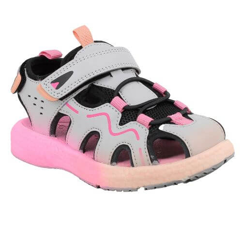 Sandale copii fete din material textil Primigi, Gri - 1477200 [2]