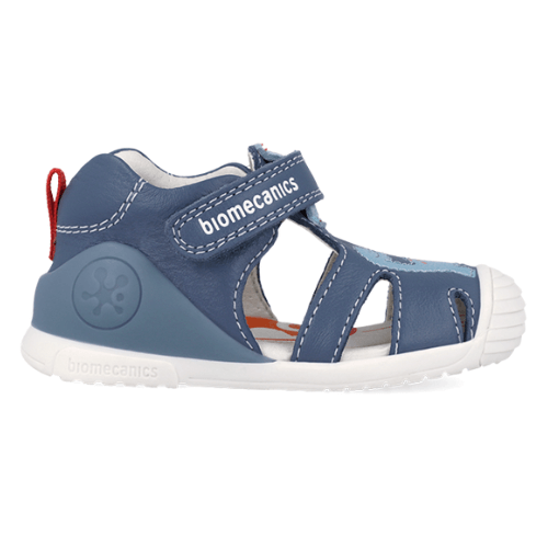 Sandale copii baieti din piele Biomecanics, Albastru - 262126-A556 [3]