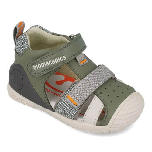Sandale copii baieti din piele Biomecanics, Verde - 252117-B830 [4]