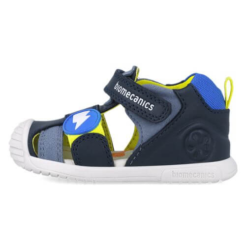 Sandale copii baieti din piele Biomecanics, Albastru - 252125-A183 [5]
