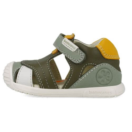 Sandale copii baieti din piele Biomecanics, Verde - 252126-B788 [4]