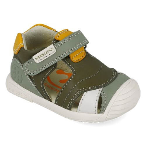 Sandale copii baieti din piele Biomecanics, Verde - 252126-B788 [3]