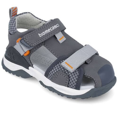 Sandale copii baieti din textil Biomecanics, Gri - 252220-B213 [2]