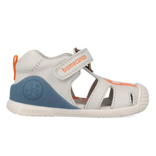 Sandale copii baieti din piele Biomecanics, Alb - 262126-B695 [3]