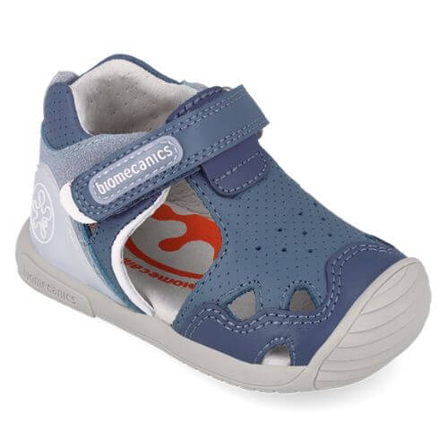 Sandale copii baieti din piele Biomecanics, Albastru - 262128-A631 [2]