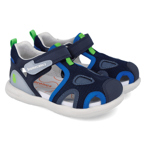 Sandale copii baieti din piele Biomecanics, Albastru - 262232-A556 [3]