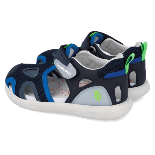 Sandale copii baieti din piele Biomecanics, Albastru - 262232-A556 [4]