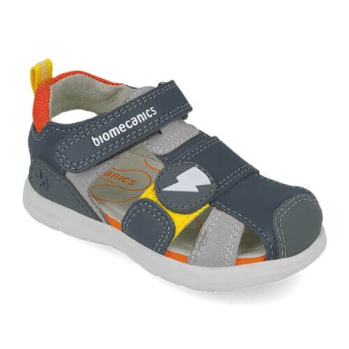Sandale copii baieti din piele Biomecanics, Verde - 252216-B213 [3]