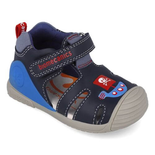 Sandale copii baieti din piele Biomecanics, Albastru - 252118-A183 [5]