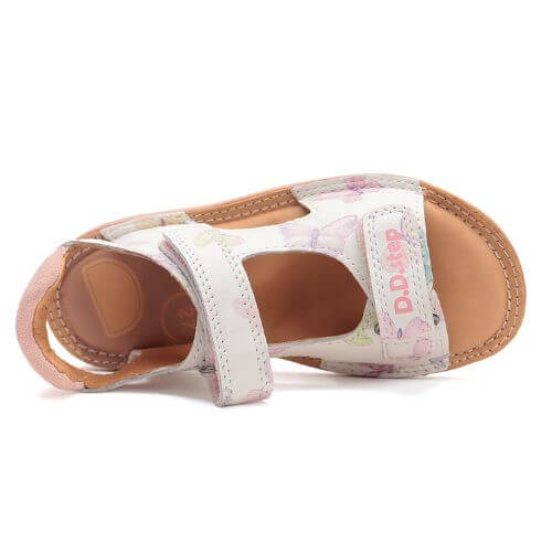 Sandale copii fete din piele DD Step, Alb - G080-51614C [5]
