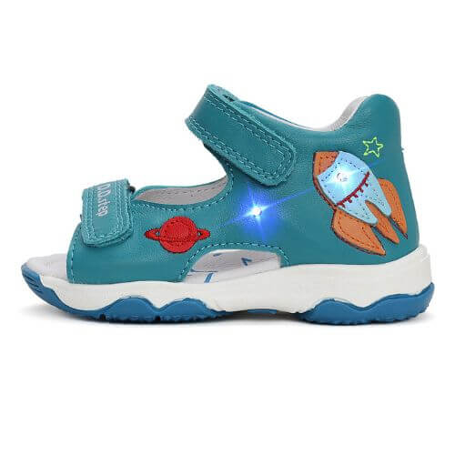 Sandale copii baieti cu LED din piele DD Step, Albastru - G064-51816B [2]
