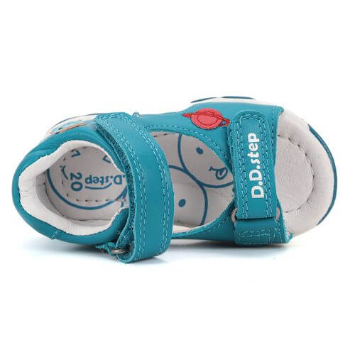 Sandale copii baieti cu LED din piele DD Step, Albastru - G064-51816B [5]