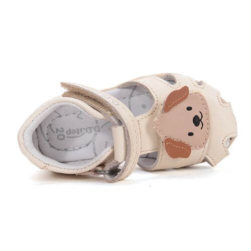 Sandale copii baieti din piele DD Step, Crem - G075-61516B [4]