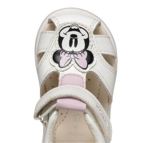 Sandale copii feten piele naturala Geox Minnie Mouse, Alb - B556FE_08554_C0406 [2]