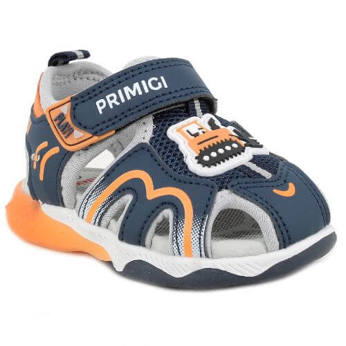 Sandale copii baieti din textil cu LED Primigi, Albastru - 1457122 [2]