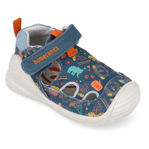 Sandale copii baieti din textil Biomecanics, Albastru - 262184-A556 [2]