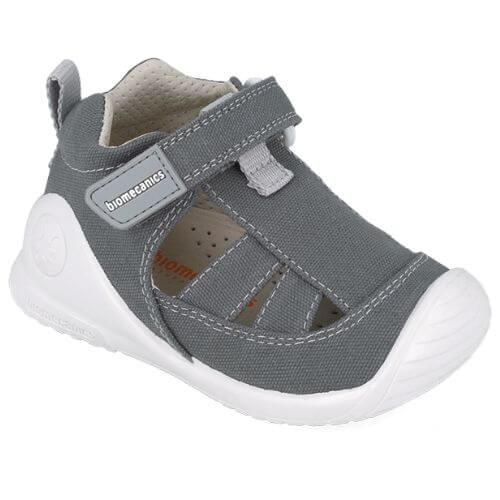 Sandale copii baieti din textil Biomecanics, Gri - 252188-B168 [3]