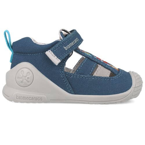 Sandale copii baieti din textil Biomecanics, Albastru - 252177-A556 [3]