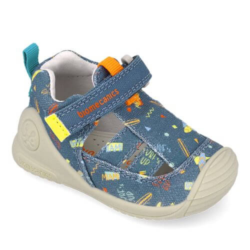 Sandale copii baieti din textil Biomecanics, Albastru - 252179-A556 [3]