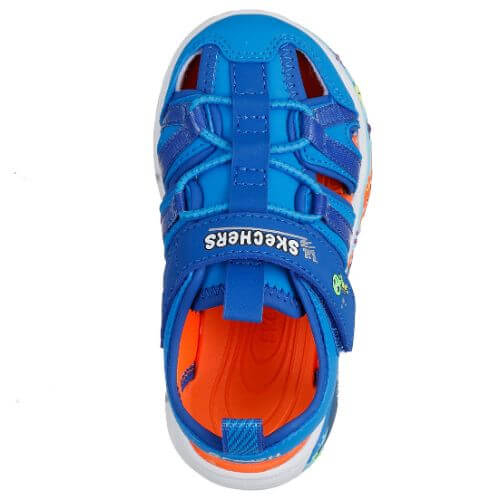 Sandale copii baieti din textil Skechers, Albastru - 407041-LTBL [5]