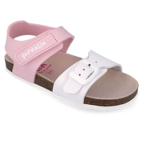 Sandale copii fete din material sintetic Garvalin, Roz - 262468-D113 [3]