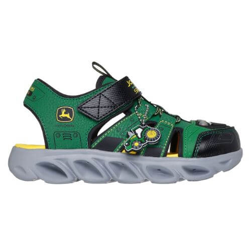 Sandale copii baieti HYPNO-SPLASH Skechers cu LED, Verde - 407070-GNBK [2]