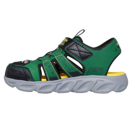Sandale copii baieti HYPNO-SPLASH Skechers cu LED, Verde - 407070-GNBK [3]