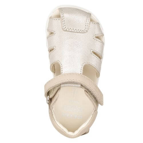 Sandale copii Barefoot fete din piele naturala Geox, Alb - B656QA_0CR85_C5000 [5]