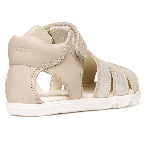 Sandale copii Barefoot fete din piele naturala Geox, Alb - B656QA_0CR85_C5000 [4]