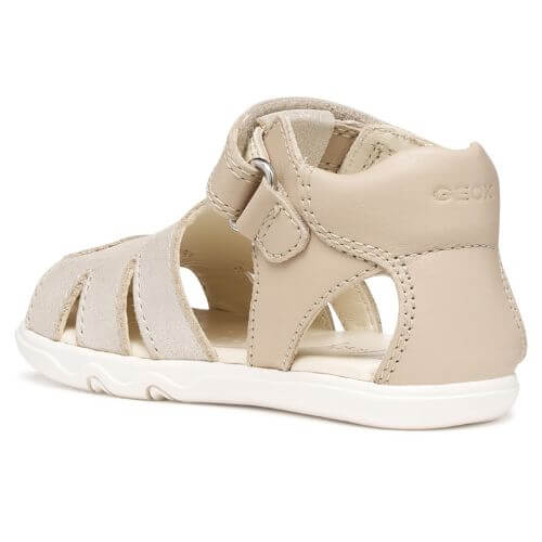 Sandale copii Barefoot fete din piele naturala Geox, Alb - B656QA_0CR85_C5000 [3]