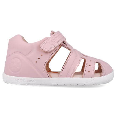 Sandale copii fete calapod lat din piele Biomecanics, Roz - 252165-C032 [2]