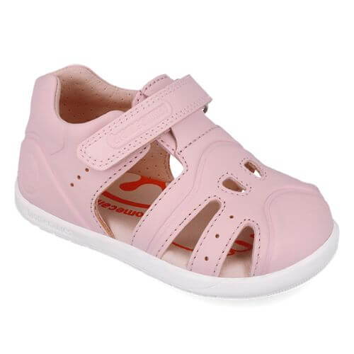 Sandale copii fete calapod lat din piele Biomecanics, Roz - 252165-C032 [3]
