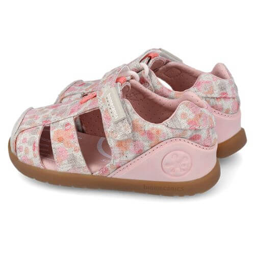 Sandale copii fete calapod lat din textil Biomecanics, Roz - 262193-A103 [4]