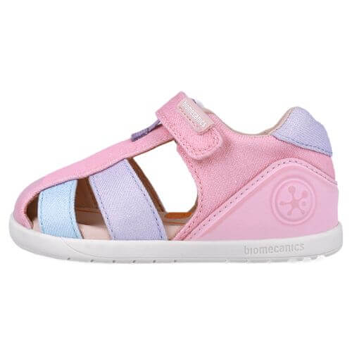 Sandale copii fete calapod lat din textil Biomecanics, Lila - 252192-A164 [3]