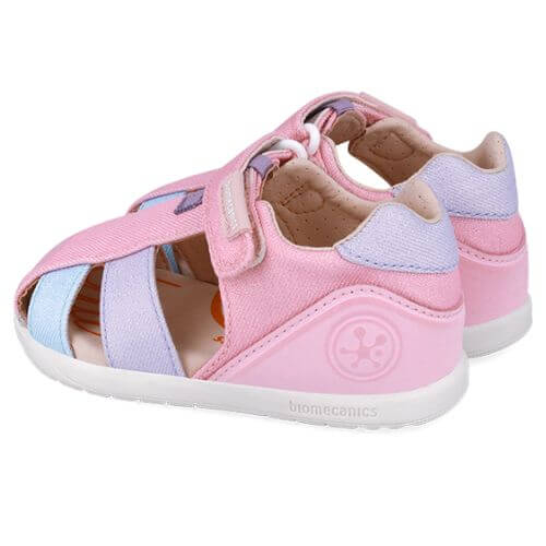 Sandale copii fete calapod lat din textil Biomecanics, Lila - 252192-A164 [4]